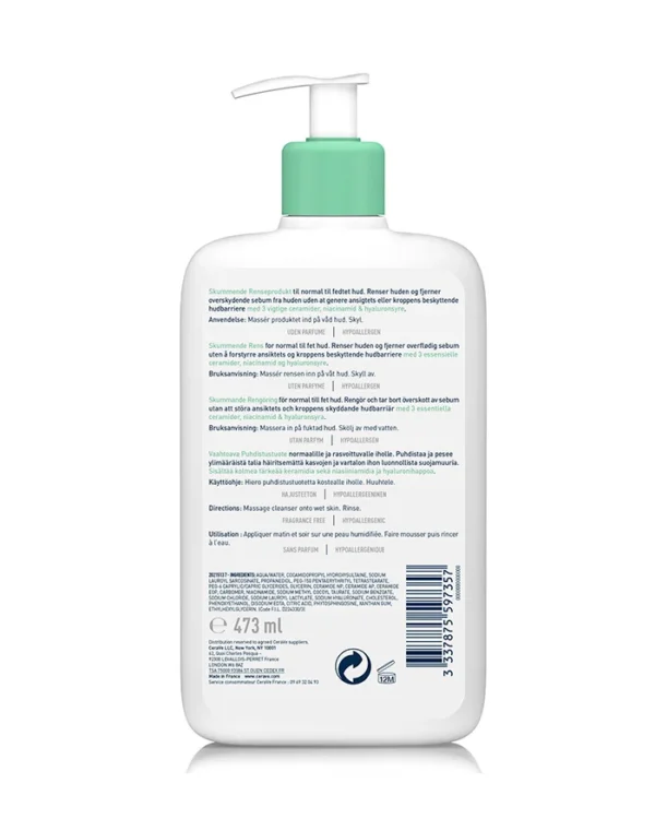 CERAVE FOAMING FACIAL CLEANSER - Image 2