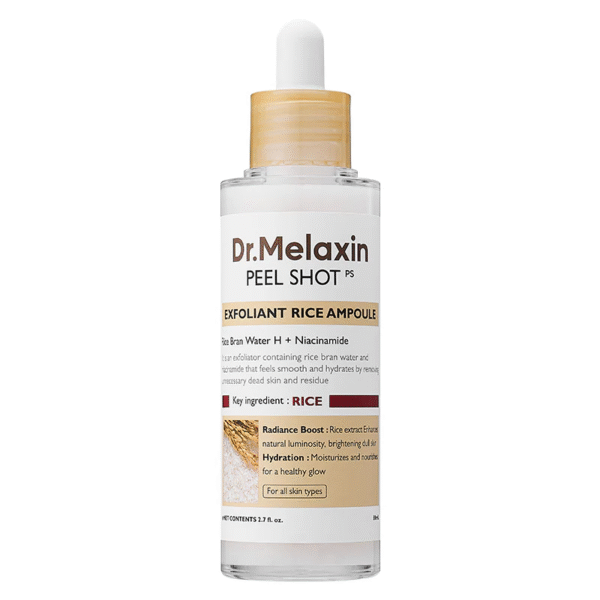 Dr melaxin peel shot exfoliant rice ampoule
