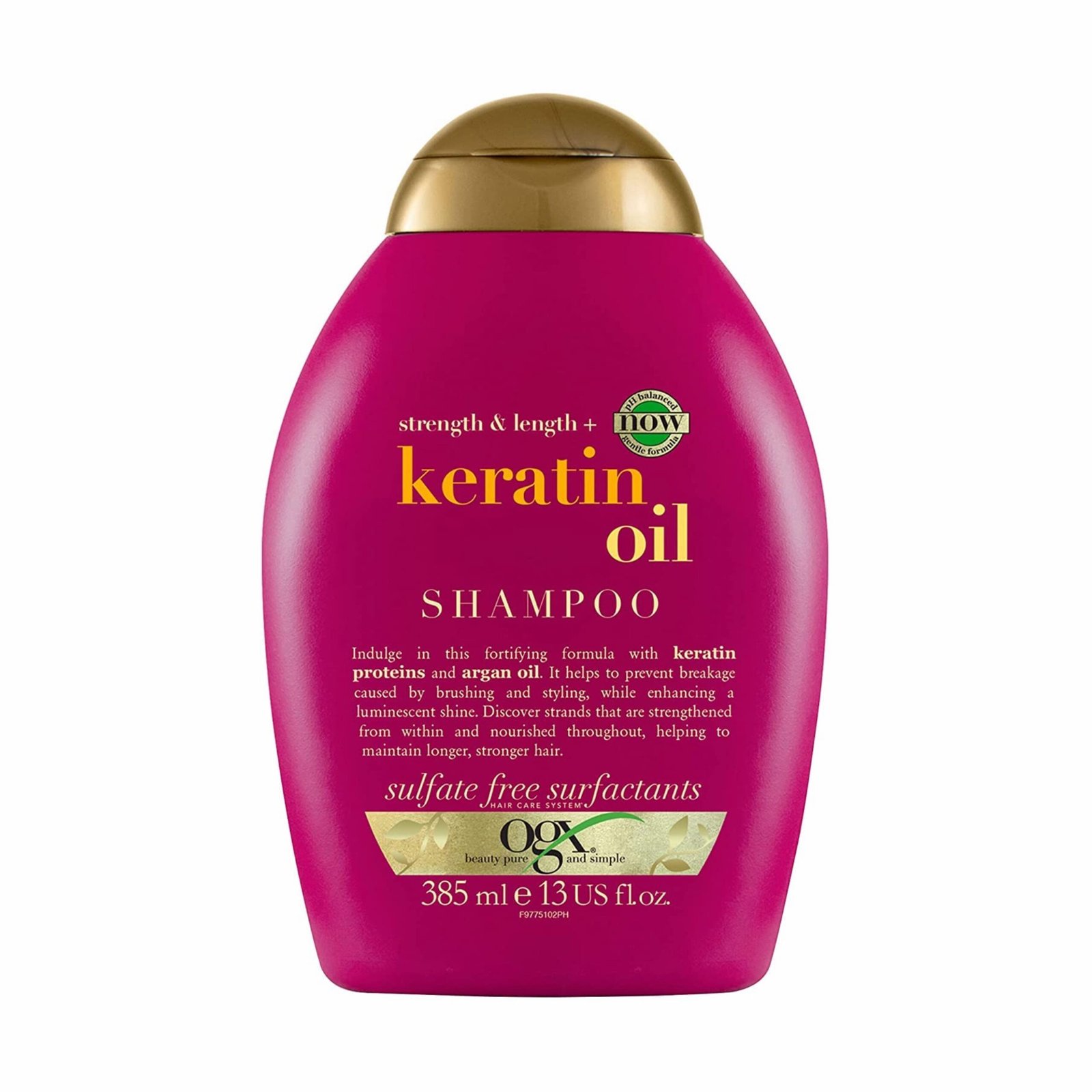 277848eb-d431-4563-8c0d-634e816354ac OGX Strength & Length + Keratin Oil Shampoo - Image 1